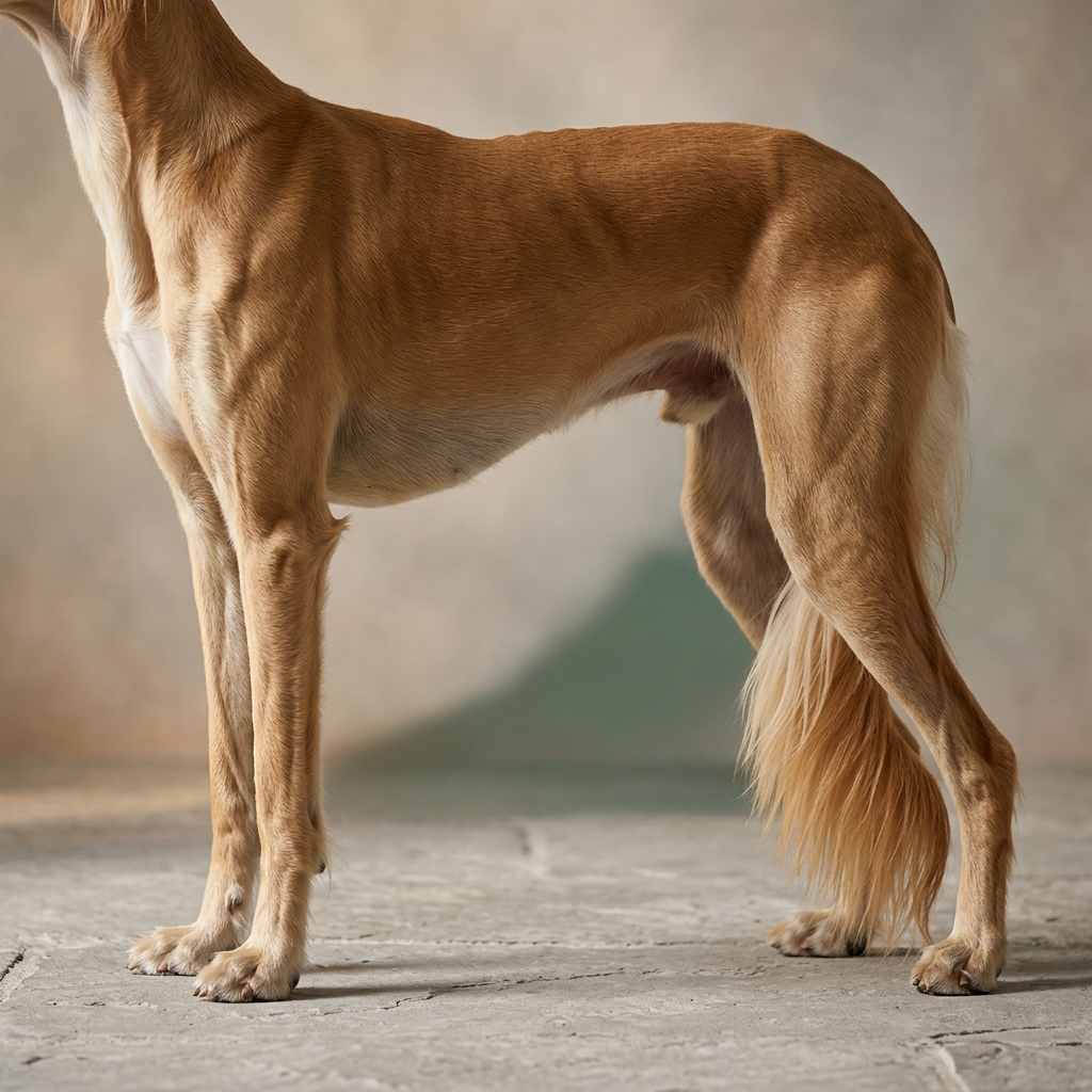 Visualization for High-stilted silhouette with flowing tail