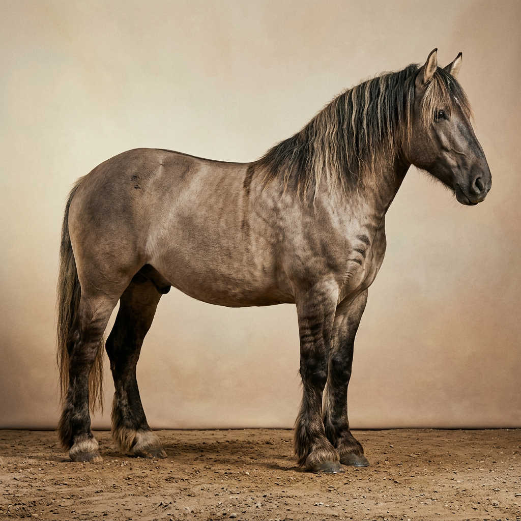 Visualization for Primitive-marked draft horse