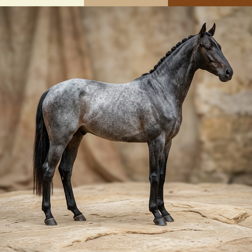 Visualization for Refined roan-patterned sport horse
